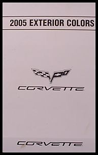 #ad 2005 Chevrolet Chevy Corvette Color amp; Trim Paint Chip Brochure $7.92