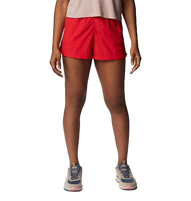 #ad Columbia Women#x27;s Standard Sandy River Short Red Lily X Large $25.00