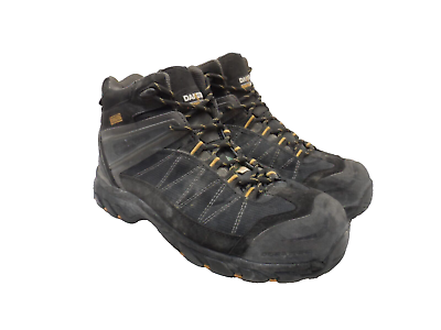 #ad DAKOTA Men#x27;s Mid Cut Quad Comfort Steel Toe CP Work Safety Boot Black Size 10W L $29.99