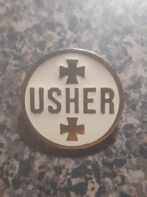 #ad Vintage Church Usher Pin $15.00