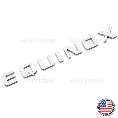 #ad For Chevy Equinox Front Door Nameplate Letter Logo Badge Emblem Sport OEM Chrome $19.99