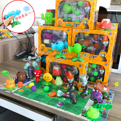 #ad Plants VS Zombies Figure SetS Zombie Plants Guns Children#x27;s Toys Gift Game $3.98