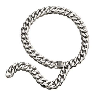 #ad Hip Hop Rapper Necklace Stainless Steel Xxxtentacion Chain Mens Curb Cuban Link $13.45