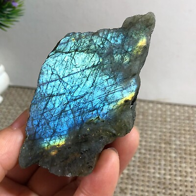 #ad 128g Top Labradorite Crystal Stone Natural Rough Mineral Specimen Healing $17.55
