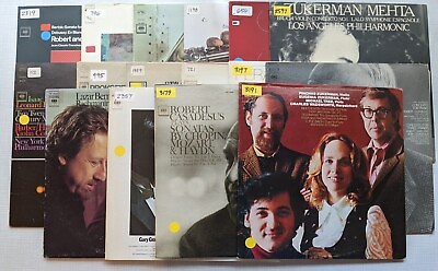 #ad CBS Masterworks 16 Classical Vinyl Record LP Lot Bernstein Casadesus Stravinsky $75.00