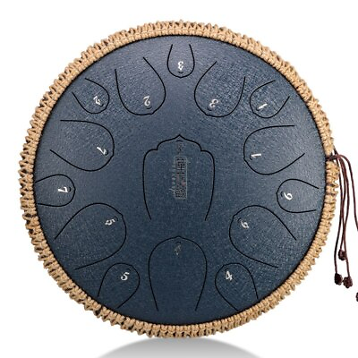 #ad 15 tone 14 Inch D tone Steel Tongue Drum Ethereal Drum healing drum with bag $149.00
