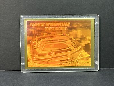 #ad 1994 DETROIT TIGERS Tiger Stadium Hologram Card W Plastic Case Blockbuster Promo $5.59
