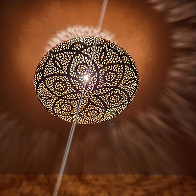 #ad Moroccan Brass Ceiling Lamp Simple Moroccan Pendant Chandelier Handmade Light $125.00