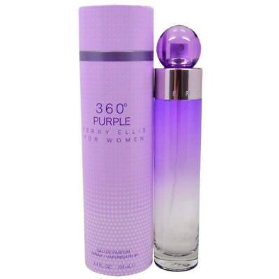 #ad 360 PURPLE Perry Ellis Women 3.4 oz 3.3 edp perfume spray NEW IN BOX $25.47