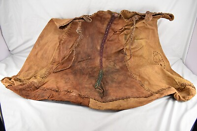 #ad A Big Antique Bedouin Middle Eastern Leather Goods Carrier Camel $580.00