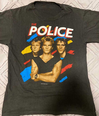 #ad Rare The Police band Short Sleeve Black All Size Tee Shirt $20.99