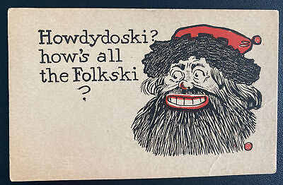 #ad 1909 Berwick PA Usa Judaica Postcard cover To Nescopeck $72.25
