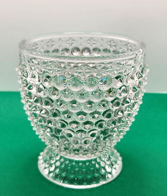 #ad Findlay Hobnail Thousand Eye Antique Glass Spooner $23.99