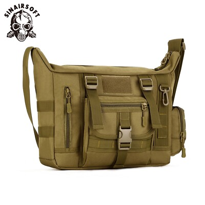 #ad #ad 14quot; Laptop Bag Briefcase Tactical Mens Handbag Messenger Shoulder Satchel Travel $35.99