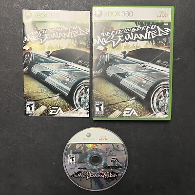 #ad Need For Speed Most Wanted Microsoft Xbox 360 2005 CIB Complete amp; Tested $59.99