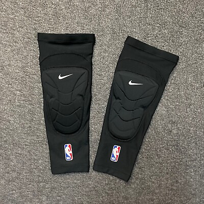 #ad Nike NBA Issued Hyperstrong Padded Knee Sleeves Men#x27;s S M CT3877 010 Black NWT $28.99