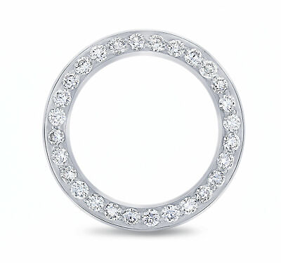 #ad Ladies 2CT Bead Set 18KW Diamond Bezel For Rolex Date Datejust President 26MM $2249.95