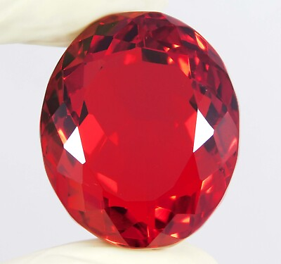 #ad Red Topaz 126.70 Ct Natural Loose Gemstone Brazilian Oval Cut Certified $30.15