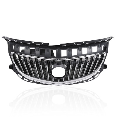 #ad Fit For 2014 2016 Buick Regal Front Bumper Upper Grille Grill Black Chrome $103.45