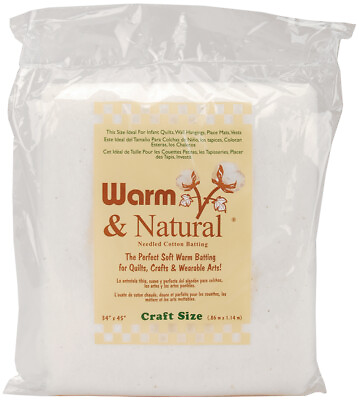 #ad Warm Company Warm amp; Natural Cotton Batting Craft Size 34quot;X45quot; FOB: MI $11.42