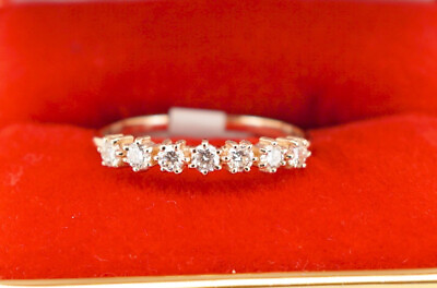 #ad Designer Engagement Ring Genuine White Natural Diamond 14K Gold $365.00