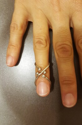 #ad Mallet Finger silver ring split JewelSplint 5 out of 5 stars $8.39