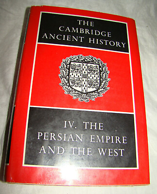 #ad Vtg 1969 The Cambridge Ancient History Volume IV Persian Empire amp; West HCDJ Book $99.99