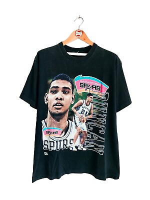 #ad Rare Vintage Tim Duncan 90#x27;s Player t shirt Basketball NBA San Antonio Spurs XL $350.00