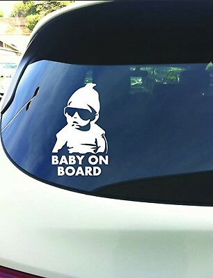 #ad 6” Baby on Board Hangover Carlos Vinyl Decal for car truck SUV bumper Laptops $2.99