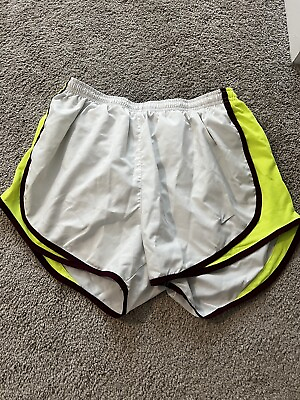 #ad NIKE Dri Fit Womens Running Shorts White Size Medium $7.99