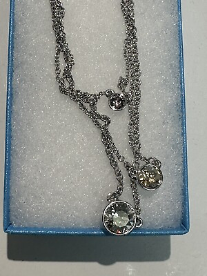#ad touchstone crystal swarovski necklace $35.00