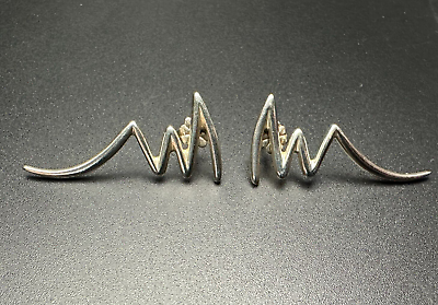 #ad Tiffanyamp;Co. Silver 925 Zig Zag Earrings $250.00