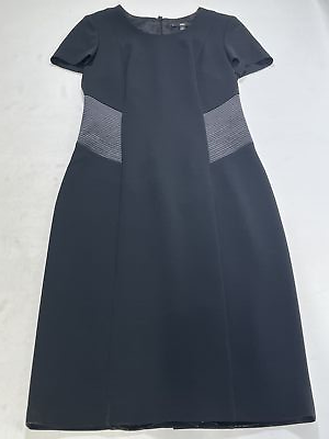 #ad Womens BOSS Hugo Boss Black Sleeveless Cocktail Dress Size 4 NEW $149.99