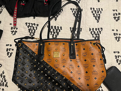#ad mcm handbag authentic Stud Studded Rare $2000.00