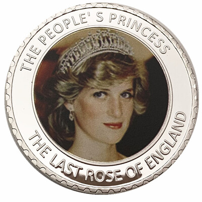 #ad England British Princess Diana Silver Commemorative Coin UK Collectible Gift $8.54