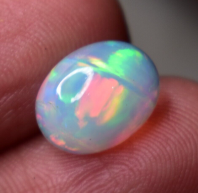 #ad 2.45 Cts Natural Ethiopian Opal Cabochon AAA Grade 11X9 MM Oval Welo Opal Cab $24.80