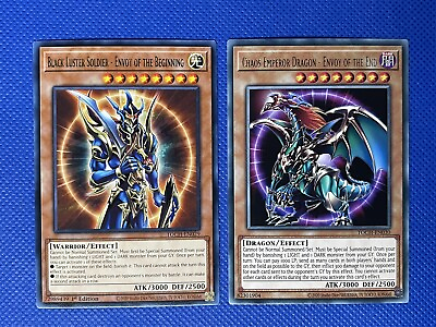 #ad YuGiOh Black Luster Soldier Envoy of the Beginning Chaos Emperor Dragon Set $3.95