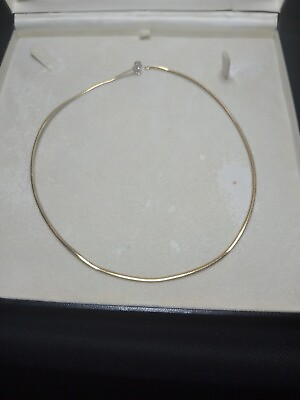 #ad Reversible 18 Carat Gold Necklace White Gold One Side Yellow Gold The Other... AU $1000.00