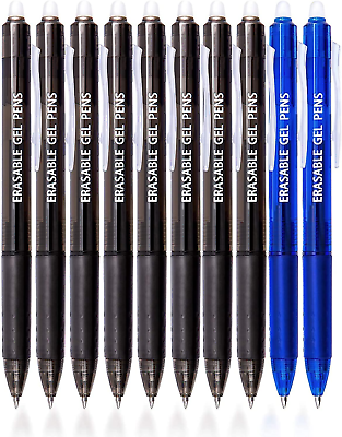 #ad PensErasable Pens Black amp; Blue Gel Pens0.7Mm Fine Point Writing PensBlack and $12.49