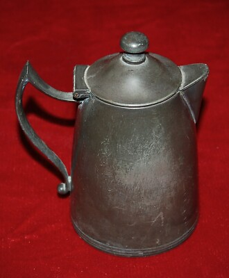 #ad Antique Pewter CREAMER WITH LID 1890#x27;s Victorian Era Made in USA $23.10
