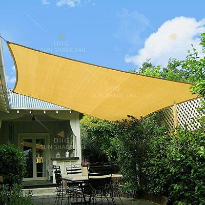 #ad Sun Shade Sail Canopy Rectangle Sand Uv Block Sunshade For Backyard Deck Outdoor $23.49
