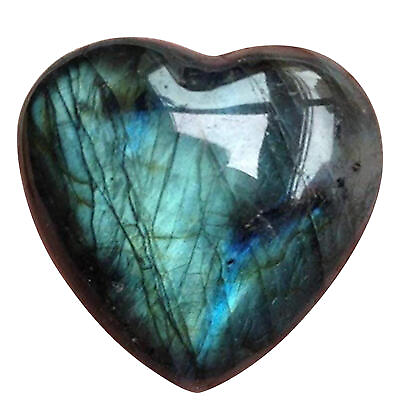 #ad Heart Shaped Blue Moonstone Crystal Labradorite Healing Crystal $10.29