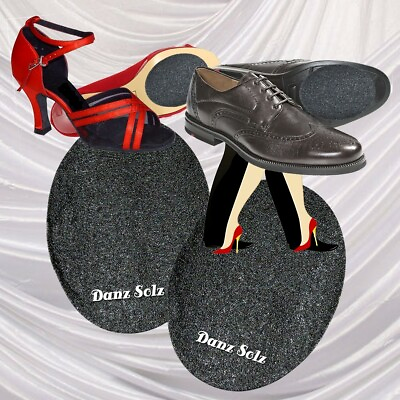 #ad Danz Solz Stick on Dance Soles for Dancing Shoes Ballroom Swing Salsa 2 Pair $5.99