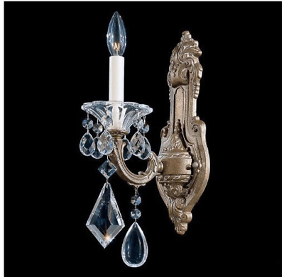#ad Schonbek 5069 74A La Scala 1 Light 16quot; Wall Sconce w Clear Heritage Crystals $450.00