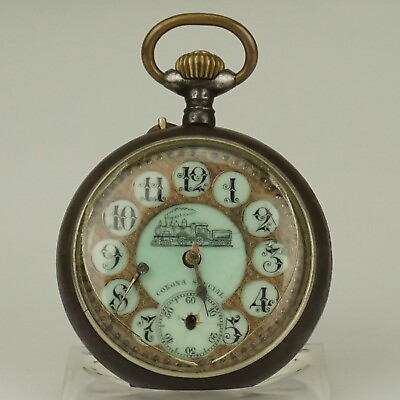 #ad Rare Railway Antique Pocket Watch Men#x27;s no fusee duplex chronometer no repeater $65.00