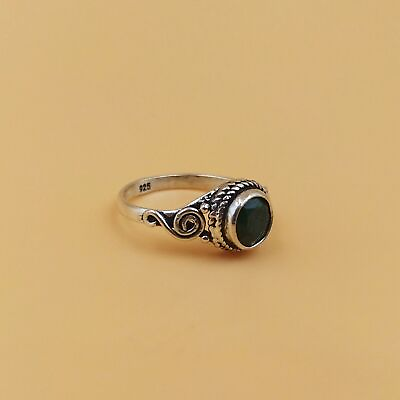 #ad Sakota Mine Emerald Gemstoe Ring 925 Sterling Silver Women Jewelry Gift for Her $9.87