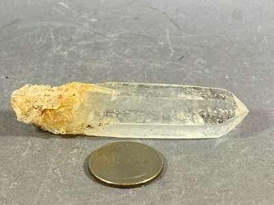 #ad BLUE SMOKE QUARTZ POINT 3quot; LONG X 0.75quot; WIDE WEIGHS 1.5 OZ 41 G LOVELY $29.95