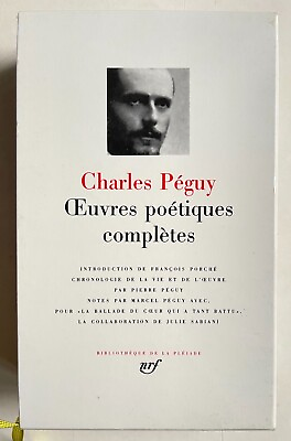 #ad Editions de la Pleiade Charles Peguy Oeuvres poetiques complete Charles Peguy EUR 48.00