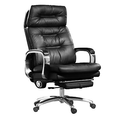#ad Kinnls Vane Massage Office Chair Executive Genuine Leather Chairs 500lbs $895.05