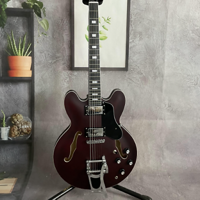 #ad Brown ES 335 Electric Guitar Semi Hollow Body Mahogany Body 2Humbuckers Pickups $276.00